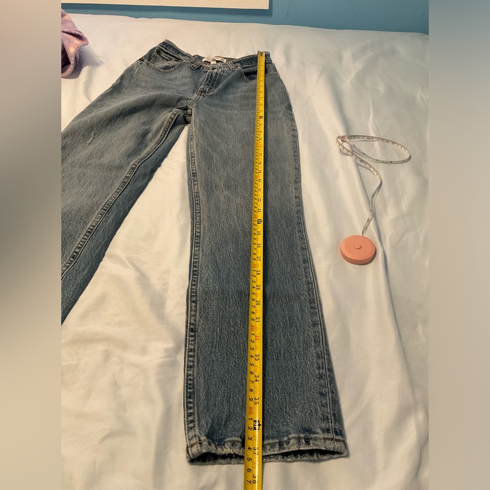 Abercrombie & Fitch Curve Love Ultra High Rise 90s Straight Jean 23 extra short - Picture 9 of 9